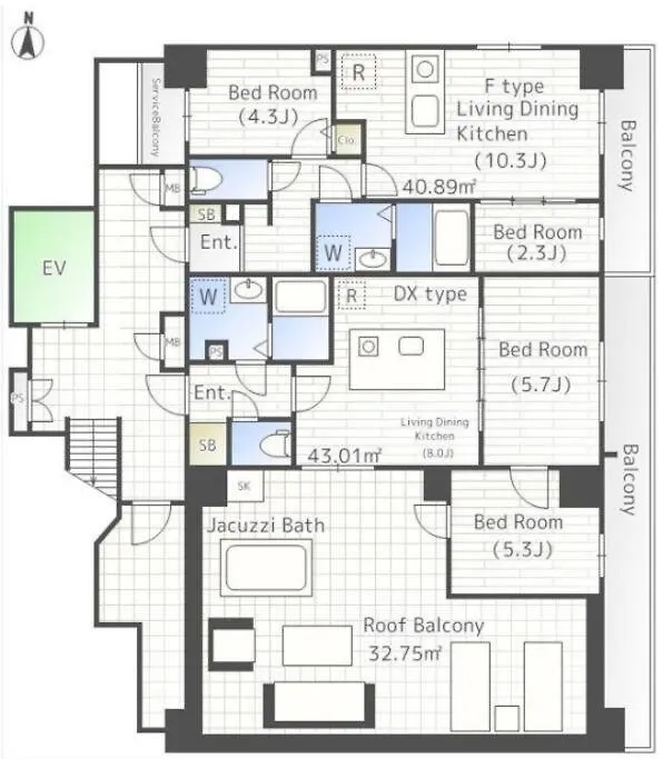 Hw.Hills Morishita Apartment Tokyo 0*,